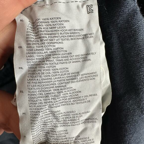 G Star Raw Mens Size Medium Arc 3D Long Sleeve Shirt Western Style Blue Chambray - Picture 12 of 12